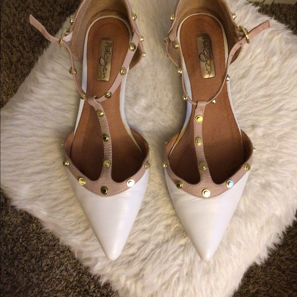 Halogen Studded Flat Shoes